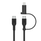 Belkin BoostCharge Pro USB cable USB 2.0 59.1" (1.5 m) USB C USB C/Lightning Black