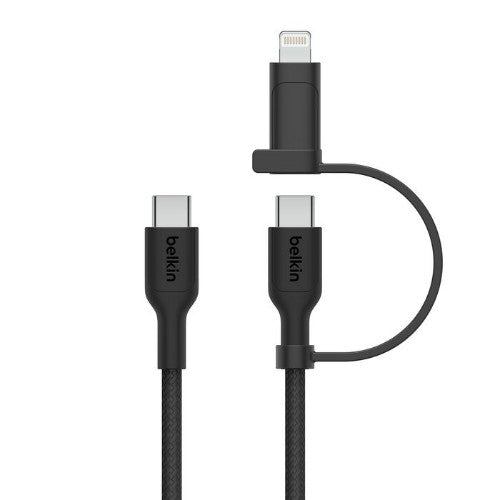 Belkin BoostCharge Pro USB cable USB 2.0 59.1" (1.5 m) USB C USB C/Lightning Black