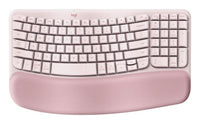 Logitech Wave Keys keyboard Universal RF Wireless + Bluetooth QWERTY English Rose
