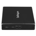 StarTech.com SM22BU31C3R storage drive enclosure SSD enclosure Black M.2