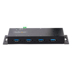 StarTech.com 5G4AINDNP-USB-A-HUB interface hub USB 3.2 Gen 1 (3.1 Gen 1) Type-B 5000 Mbit/s Black