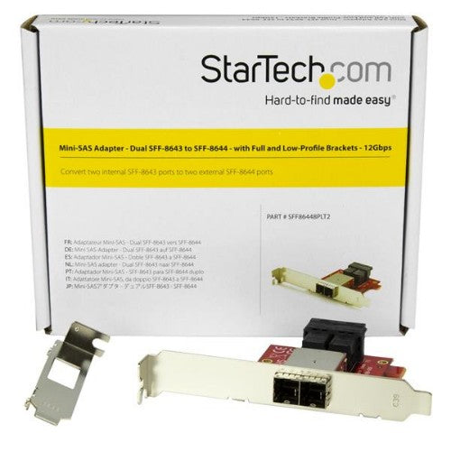 StarTech.com SFF86448PLT2 interface cards/adapter Internal Mini-SAS HD