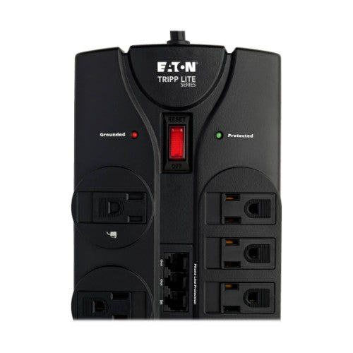 Tripp Lite TLP1208TEL surge protector Black 12 AC outlet(s) 120 V 94.5" (2.4 m)