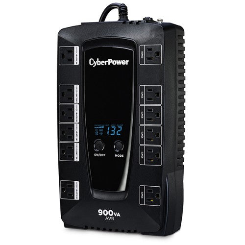 CyberPower AVRG900LCD uninterruptible power supply (UPS) Line-Interactive 0.9 kVA 480 W 12 AC outlet(s)