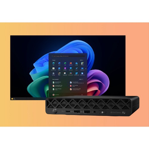 HP EliteDesk 8 Mini G1a Next Gen AI Wolf Pro Security Edition AMD Ryzen AI 7 PRO 350 16 GB DDR5-SDRAM 512 GB SSD Windows 11 Pro Mini PC Black