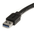 StarTech.com USB3AAEXT5M USB cable USB 3.2 Gen 1 (3.1 Gen 1) 196.9" (5 m) USB A Black