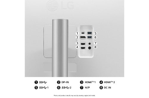 LG 32UP83AK-W computer monitor 31.5" 3840 x 2160 pixels 4K Ultra HD Silver