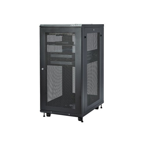 StarTech.com RK2433BKM rack cabinet 24U Freestanding rack Black