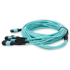 AddOn Networks ADD16FMPO4PO3M5OM4 fiber optic cable 118.1" (3 m) MPO-16 4x MPO LOMM OM4 Aqua color