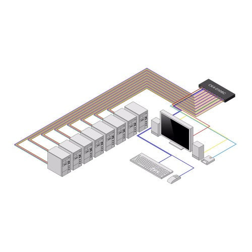StarTech.com CK4-D108C KVM switch Black