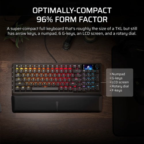 Corsair VANGUARD 96 keyboard Home USB QWERTY English Black