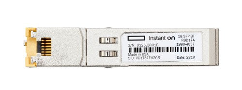 HPE Networking Instant On 1G SFP RJ45 100m Cat5e Transceiver