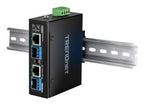 Trendnet TI-BF22SFP network media converter 1000 Mbit/s Black
