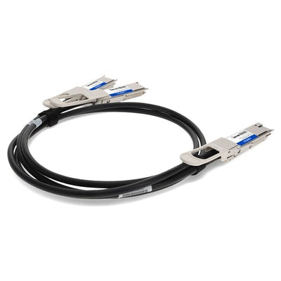 AddOn Networks DAC-Q56DD-2Q28-2M-AO InfiniBand/fibre optic cable 78.7" (2 m) 2xQSFP28 QSFP-DD Black, Silver