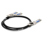 AddOn Networks DAC-Q56DD-2Q28-2M-AO InfiniBand/fibre optic cable 78.7" (2 m) 2xQSFP28 QSFP-DD Black, Silver