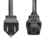 StarTech.com 27LC-4B00-POWER-CORD power cable Black 141.7" (3.6 m) NEMA 5-15P C13 coupler