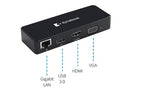 Dynabook PS0001UA1PRP laptop dock/port replicator Wired USB 2.0 Type-C Black