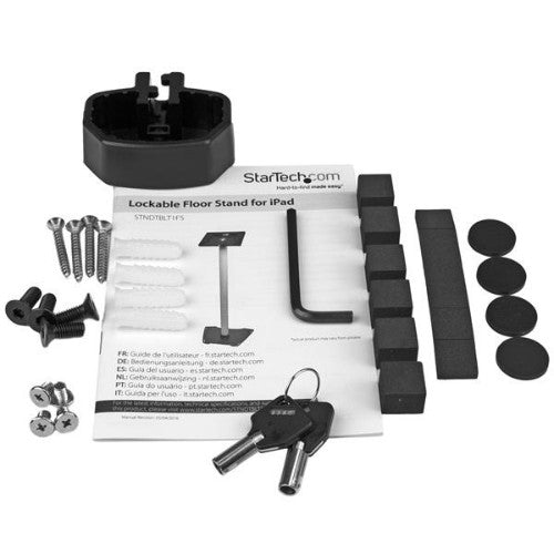 StarTech.com STNDTBLT1FS multimedia cart/stand Black, Silver Tablet Multimedia stand