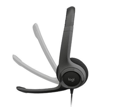 Logitech 981-000014 headphones/headset Wired Head-band Office/Call center USB Type-A Black