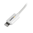 StarTech.com USBLT2MW lightning cable 78.7" (2 m) White