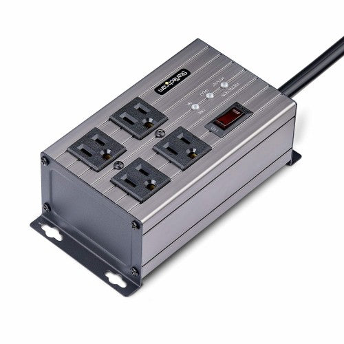 StarTech.com 4N515S8-POWER-STRIP power distribution unit (PDU) 4 AC outlet(s) Gray