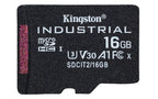 Kingston Technology Industrial 16 GB MicroSDHC UHS-I Class 10