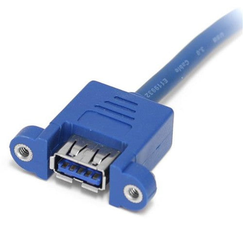 StarTech.com USB3SPNLAFHD cable gender changer 2 x USB A IDC Blue