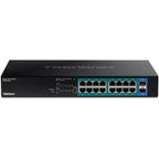 Trendnet TPE-TG182 network switch Gigabit Ethernet (10/100/1000) Power over Ethernet (PoE) 1U Black