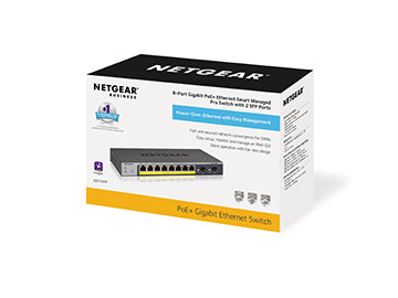 NETGEAR GS110TP Managed L2/L3/L4 Gigabit Ethernet (10/100/1000) Power over Ethernet (PoE) Gray