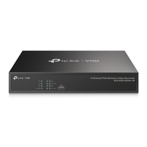 TP-Link VIGI NVR1004H-4P network video recorder Black
