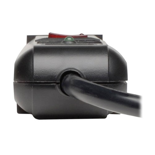 Tripp Lite TLP76RBTEL surge protector Black 7 AC outlet(s) 120 V 70.9" (1.8 m)