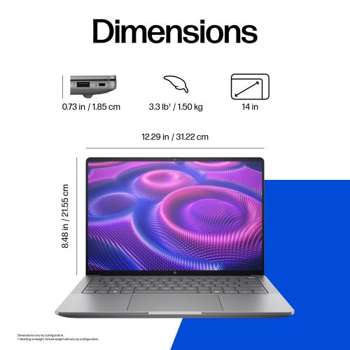 HP ZBook Ultra 14 G1a Wolf Pro Security Edition AMD Ryzen AI Max PRO 380 Mobile workstation 14" Touchscreen 2.8K 16 GB LPDDR5x-SDRAM 1 TB SSD Wi-Fi 7 (802.11be) Windows 11 Pro Silver
