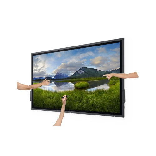 DELL P6524QT Interactive flat panel 64.53" LCD 350 cd/m² 4K Ultra HD Black Touchscreen