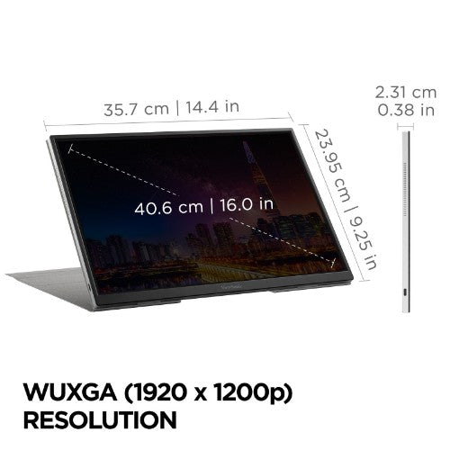 Viewsonic VG Series VG1656N computer monitor 16" 1920 x 1200 pixels WUXGA LED Silver