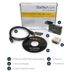 StarTech.com USB32HDDVII USB graphics adapter 2048 x 1152 pixels Black