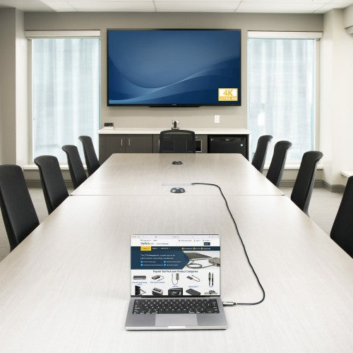 StarTech.com 146B-USBC-HDMI4K-AOC video cable adapter 598.4" (15.2 m) USB Type-C HDMI Type A (Standard) Black