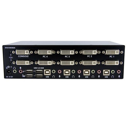 StarTech.com SV431DD2DUA KVM switch Black