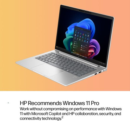 HP EliteBook 6 G1q Next Gen AI PC Wolf Pro Security Edition Copilot+ PC Snapdragon X1P-42-100 Laptop 14" WUXGA 16 GB LPDDR5x-SDRAM 512 GB SSD Wi-Fi 6E (802.11ax) Windows 11 Pro Silver