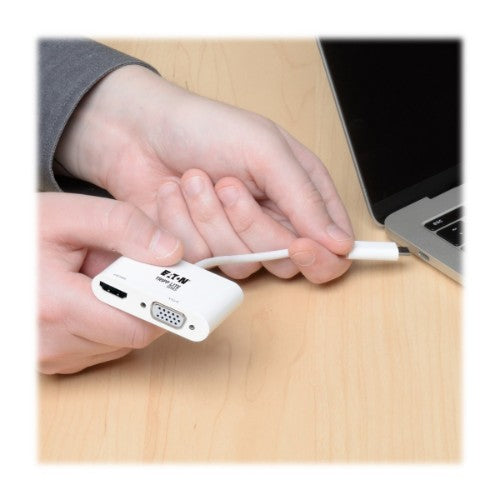 Tripp Lite U444-06N-HV4K USB graphics adapter 3840 x 2160 pixels White