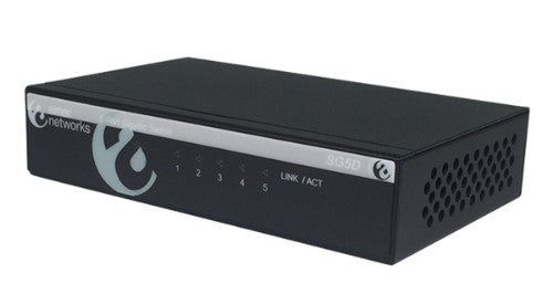 Amer Networks SG5D network switch Unmanaged Gigabit Ethernet (10/100/1000) Black, Silver