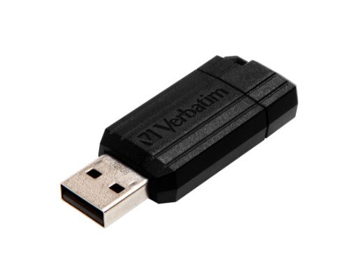 Verbatim PinStripe 128GB USB flash drive USB Type-A 2.0 Black