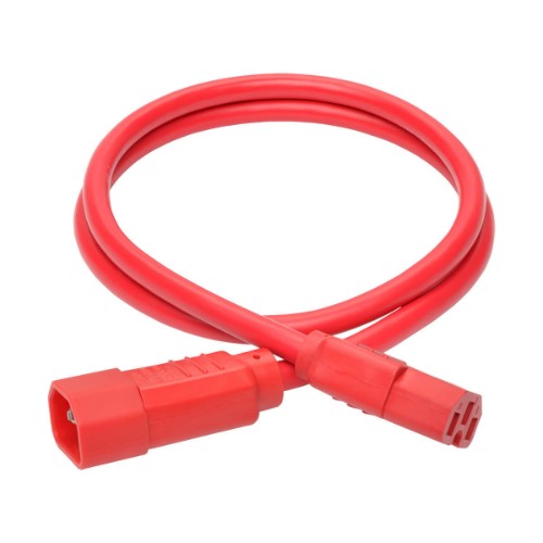 Tripp Lite P018-003-ARD power cable Red 35.4" (0.9 m) C14 coupler C15 coupler