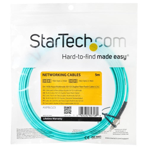 StarTech.com A50FBLCLC5 InfiniBand/fibre optic cable 196.9" (5 m) LC Turquoise