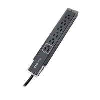 Tripp Lite TLP606SSTELB surge protector Black 6 AC outlet(s) 120 V 72" (1.83 m)