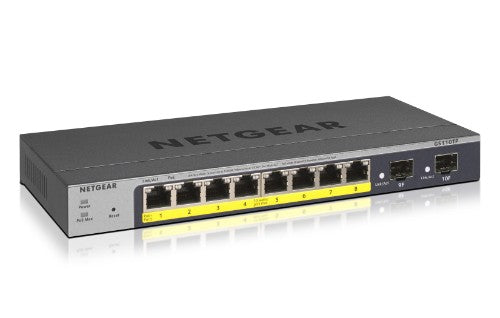 NETGEAR GS110TP Managed L2/L3/L4 Gigabit Ethernet (10/100/1000) Power over Ethernet (PoE) Gray
