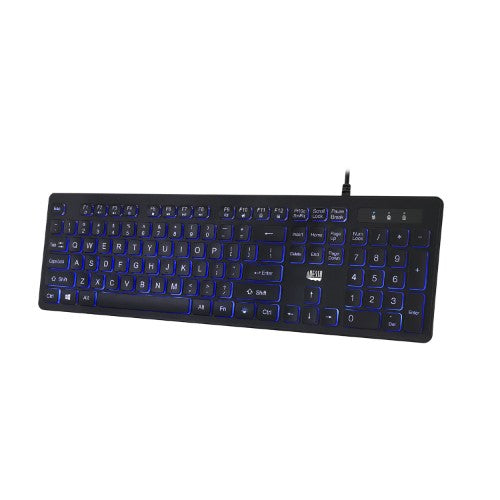 Adesso AKB-139EB keyboard Medical USB QWERTY US English Black