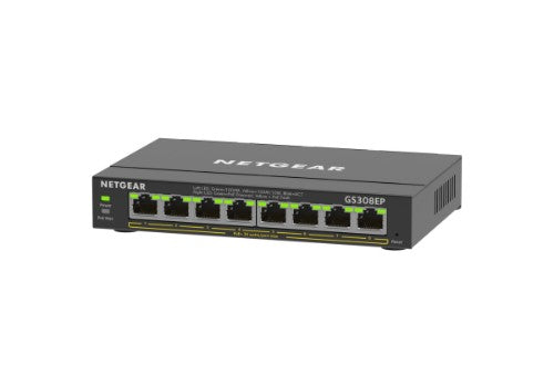 NETGEAR GS308EP Managed L2/L3 Gigabit Ethernet (10/100/1000) Power over Ethernet (PoE) Black