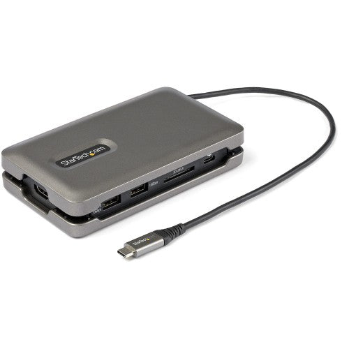 StarTech.com DKT31CSDHPD3 laptop dock/port replicator Wired USB 3.2 Gen 2 (3.1 Gen 2) Type-C Gray