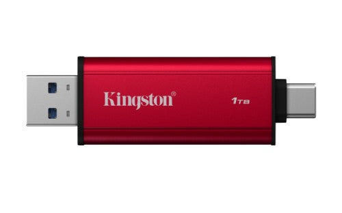 Kingston Technology Dual Portable 1 TB USB Type-A / USB Type-C 3.2 Gen 2 (3.1 Gen 2) Black, Red