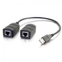 C2G 54284 cable gender changer 2 x RJ-45 USB 2.0 Type-A Black